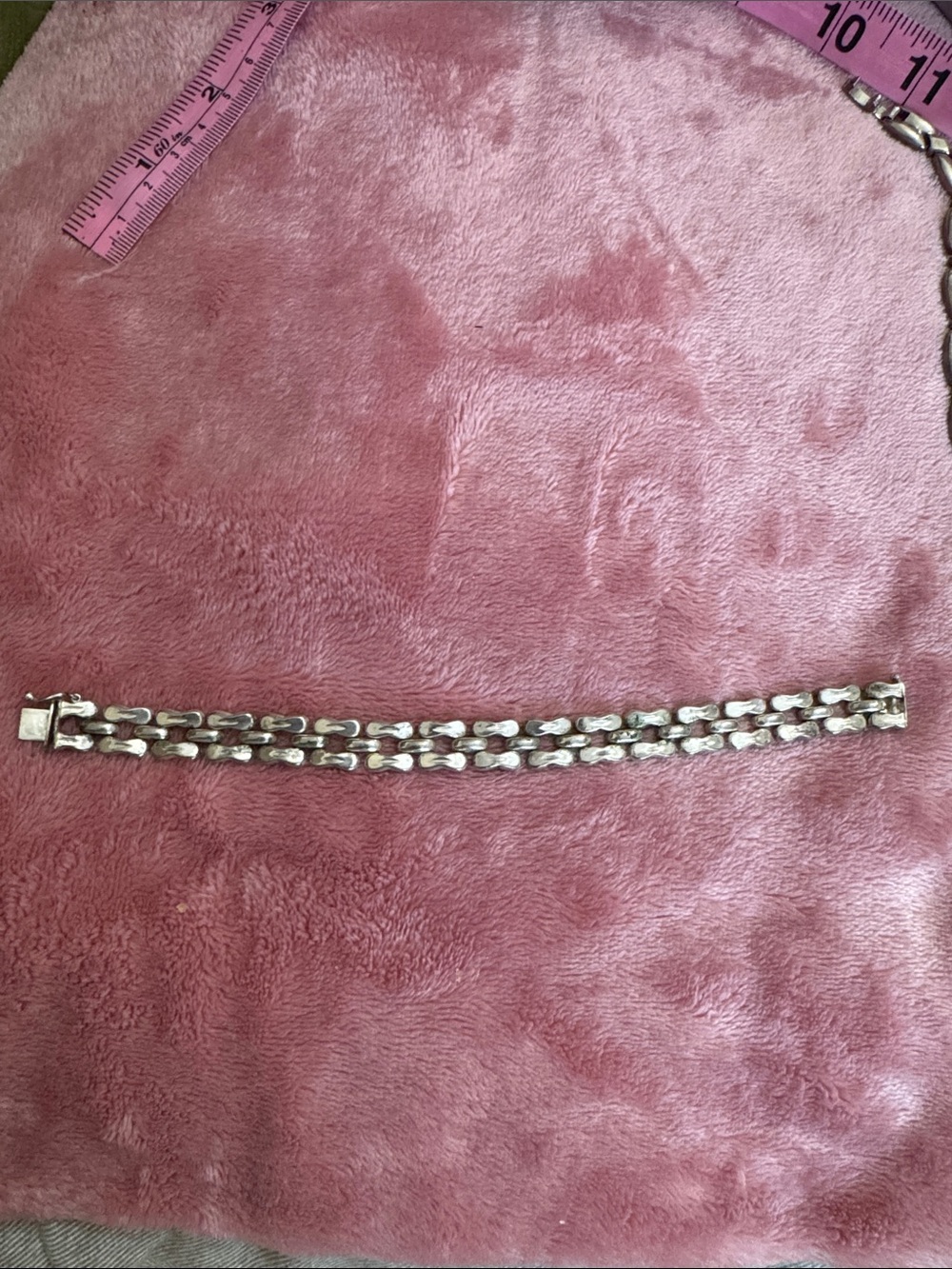 Silver Double-Row Chain Bracelet - Women's Accessory